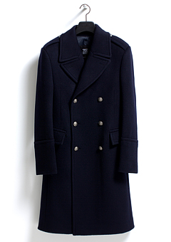 [206 HOMME BY JLDCLASSIC]BRITISH NAVY CASHMERE WOOL LONG COATMAN+WOMAN(CASHMERE 20% + WOOL 80%)(CT-044)