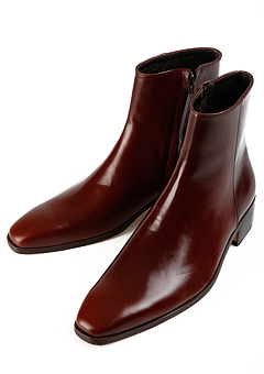 [206 HOMME]2020 S/S NEW COLLECTIONRUNWAY RED-WINE ANKLE BOOTS(SS-050)