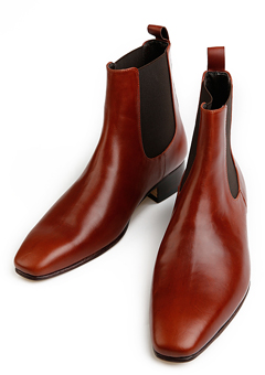 [206 HOMME]2020 S/S NEW COLLECTIONCHELSEA RED-WINE ANKLE BOOTS(SS-048)