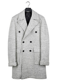 [206 HOMME]2014-15 F/W NEW COLLECTIONPOLO™ BOCASI-GREY CABRA WOOL COAT(CASHMERE 20% + WOOL 80%)MAN + WOMAN(CT-059)