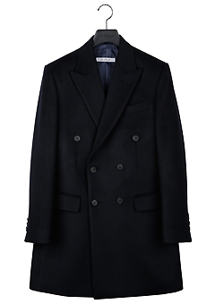 [206 HOMME]2015-16 F/W NEW COLLECTIONHAND-MADE™ DEEP NAVY DOUBLE TAILORED COAT(CASHMERE WOOL 100%)MAN + WOMAN(CT-126)
