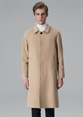 [206 HOMME]HAND-MADE™ OVER-FIT NAGRANG CREAM-BEIGE LONG COAT(CASHMERE WOOL 100%)MAN + WOMAN(CT-133)