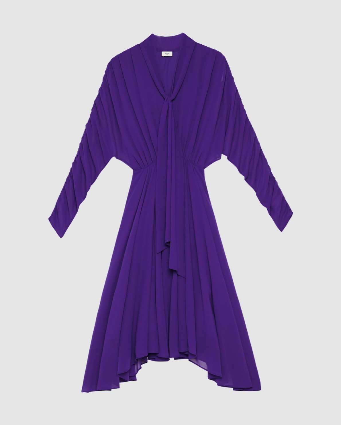 Shirring Dress - Purple