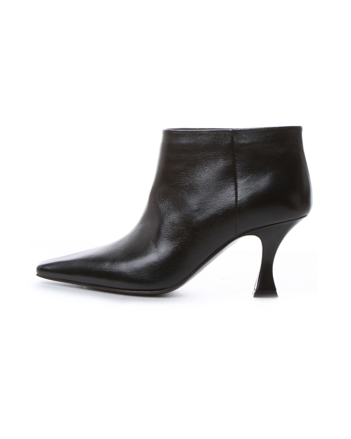 Square Toe Ankle Boots - Black