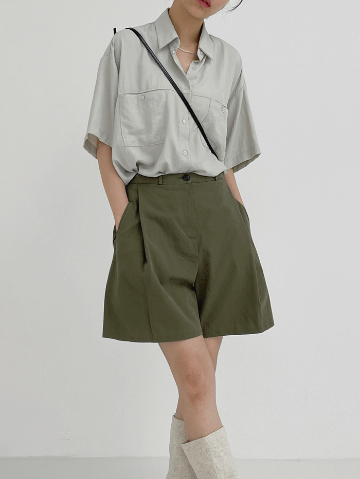 【INCHANT ME】Lip pocket cotton shorts pants Lip Pocket Cotton 4-Piece Shorts (3C) - INCHANT ME