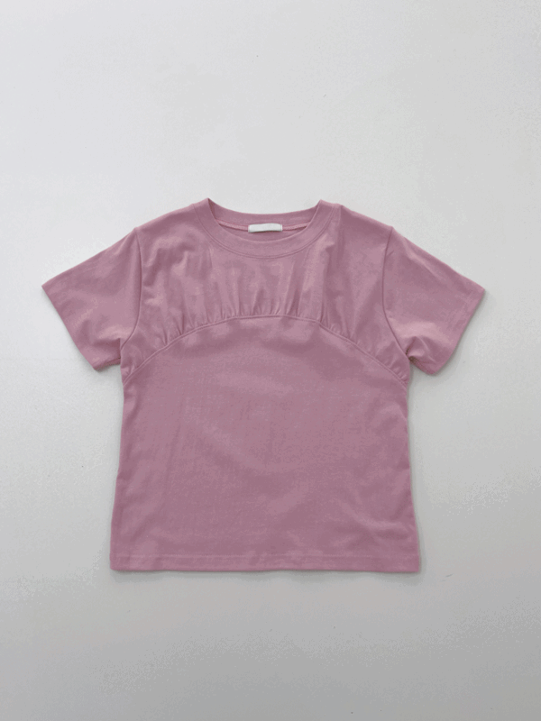 하프문 셔링 크롭 티셔츠 (3C)