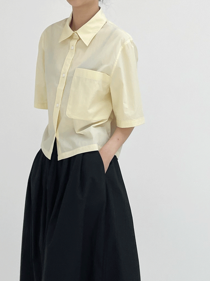 [summer] 쿨링 포켓 하프 셔츠 (4C)