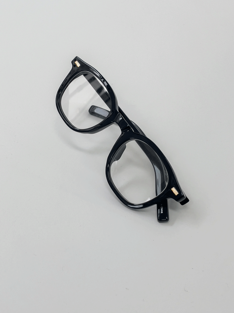 프렌치 사각 뿔테 안경 (3C)