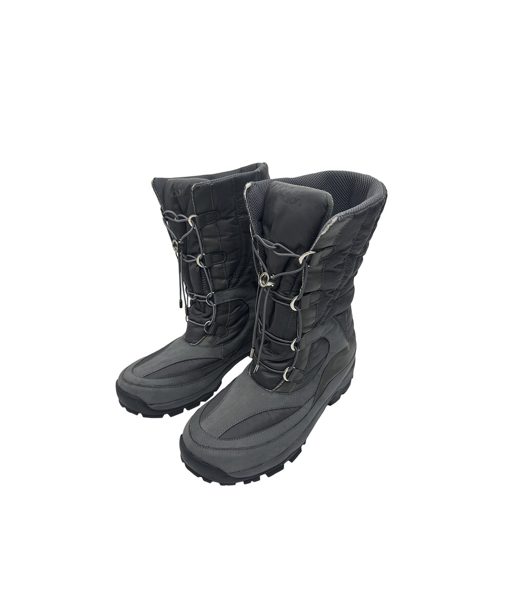 Unstructured Padded Boots / Charcoal