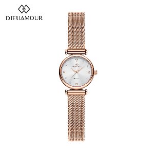 디유아모르 여성 메쉬밴드시계 DAW3202M-RW 다이아몬드 시계