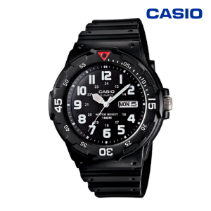 [카시오 CASIO] MRW-200H-1BVDF 레진 밴드 타이머배젤 스포티 손목시계