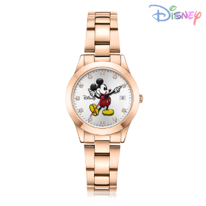[Disney 디즈니시계] D11528RG 심플 메탈 디즈니 여성 손목시계 28mm