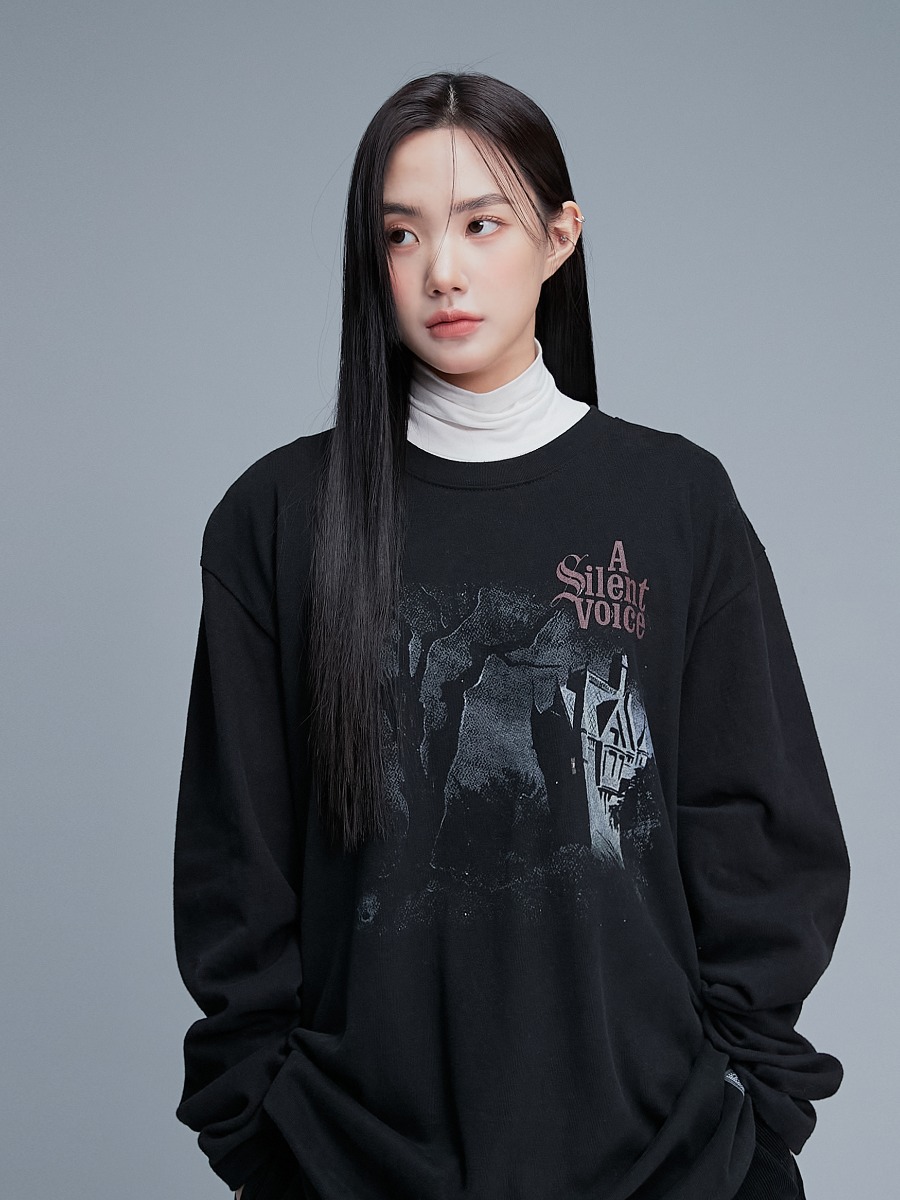 GOST HOME PRINTED LONG SLEEVE T-SHIRT