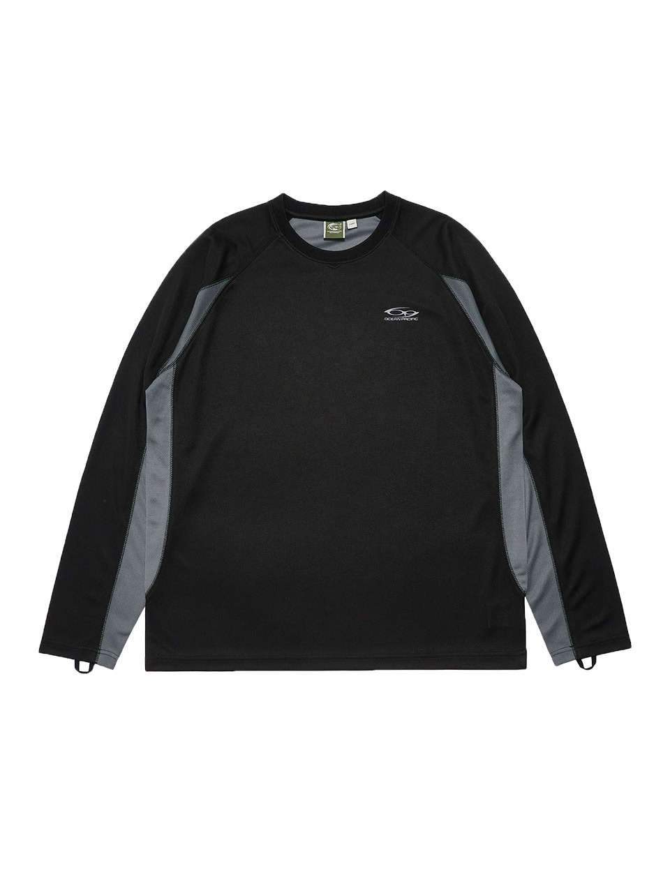 LINE CUTTING POLY LONG SLEEVE [2 COLOR]