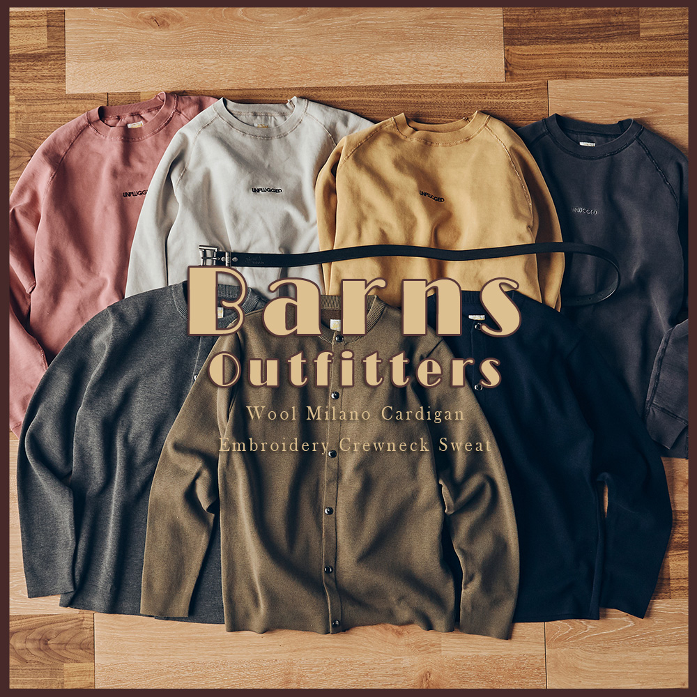 [NEW ARRIVALS] 19FW BARNS OUTFITTERS CREWNECK SWEAT, CARDIGAN