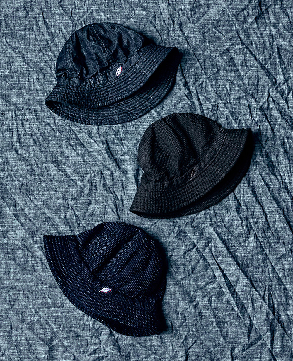 [PURE BLUE JAPAN]  Metro Hat (Denim, Sashiko)