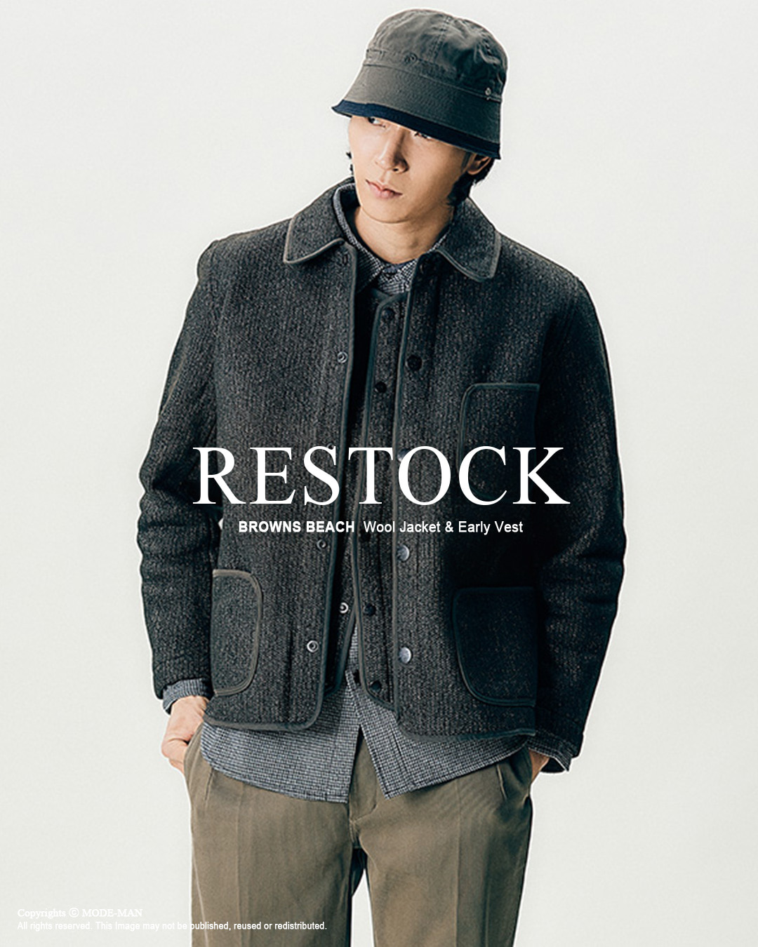 [BROWNS BEACH] Wool Jacket & Early Vest Restock