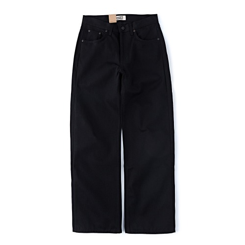 NAKED & FAMOUS StrongGuy Solid Black Selvedge