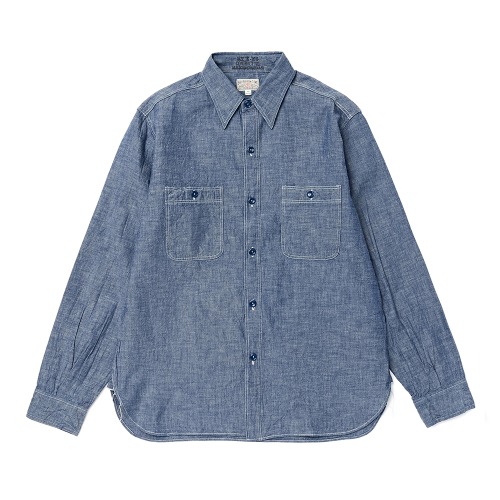 BUZZ RICKSON'S BR25995 Chambray Work Shirts Blue