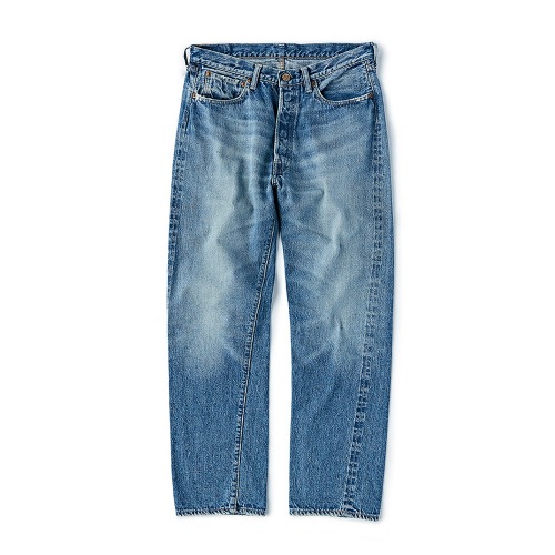 WAREHOUSE Lot 1101 2nd Hand Straight Selvedge Denim Light Used Wash