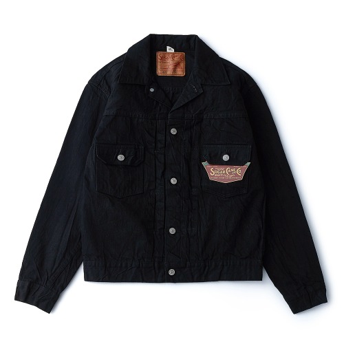 SUGAR CANE & CO. SC14601 13oz 1953 Model Denim Jacket Black