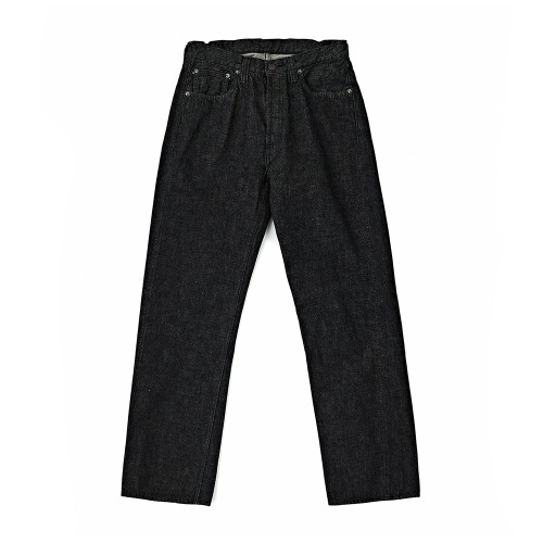 FULLCOUNT 1101BK Straight Denim Black x White