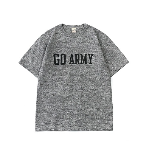 BUZZ RICKSON'S BR79182 H.Grey Slub Yarn S/S T-Shirts "Go Army, Beat Navy"