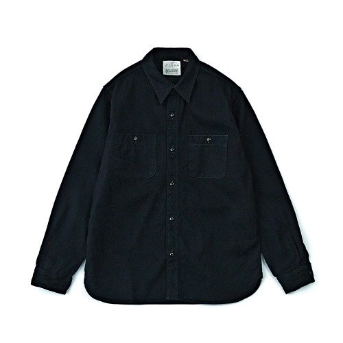 FULLCOUNT 4890BKBK Black Denim Work Shirts