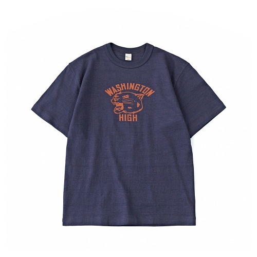 WAREHOUSE Lot 4601 Navy Washington S/S T-Shirts