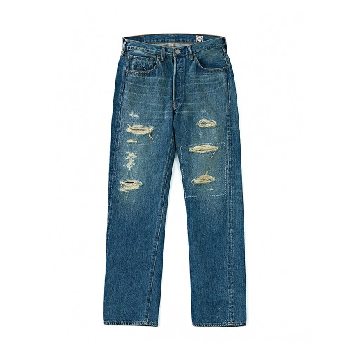 FULLCOUNT 1102-JLBL D.Indigo Just a Little Bit Longer Straight Denim