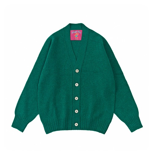 HOWLIN' Greendream Shaggy Bear Cardigan