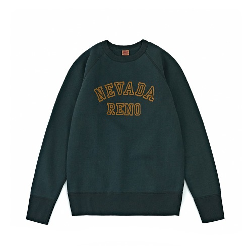 DELUXEWARE S204-05 Green 60's Print Sweatshirt