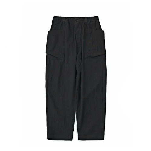 SAGE DE CRET 31-40-8375 Olive Wool Yarn-Dyed Cropped Peg Top Work Pants
