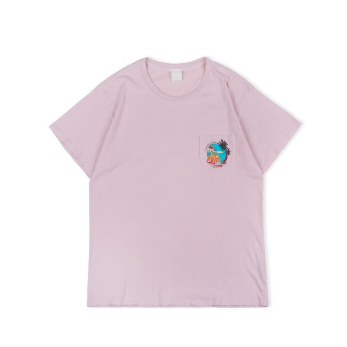MADEWORN MWBB051 Dusty Pink Beach Boys 90’s Fit Pocket S/S T-Shirts
