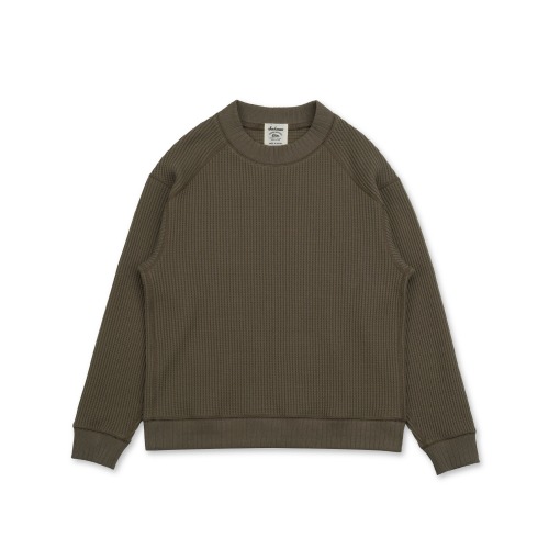 JACKMAN JM7200 Taupe Waffle Midneck L/S T-Shirts