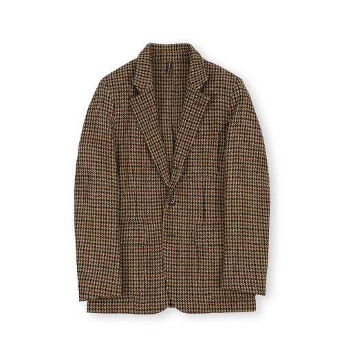 drakes  ツイードコート　36 grandpa's cl AMBIDEX Store ○LIGHT TWEED ステンカラーコート(F DEEP NAVY
