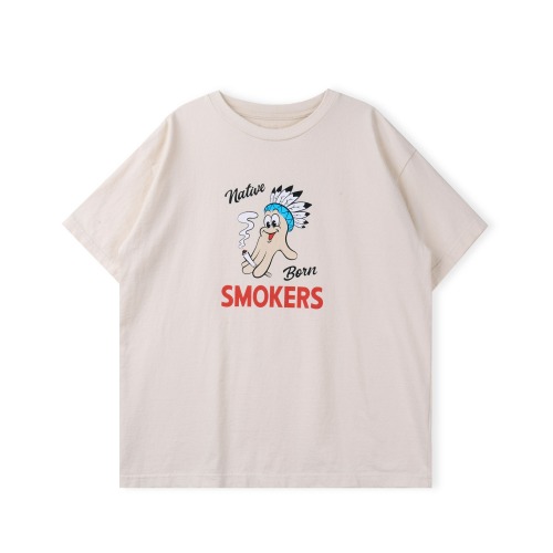 FULLCOUNT 5500PT-M3 Ecru Smokers S/S T-Shirts (Korea Exclusive)
