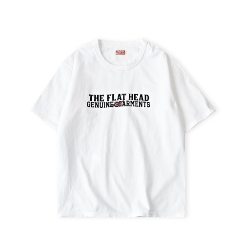 THE FLAT HEAD FN-TSW-004 White Wide Body S/S T-Shirts