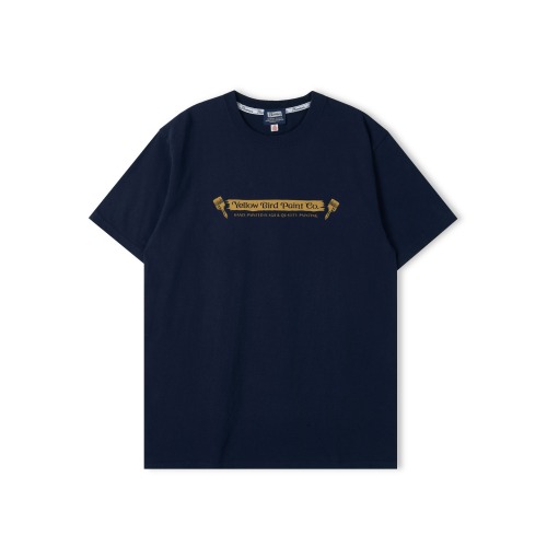 PHERROW'S 24S-PT18 Navy "Navy Bird Paint Co." S/S T-Shirts