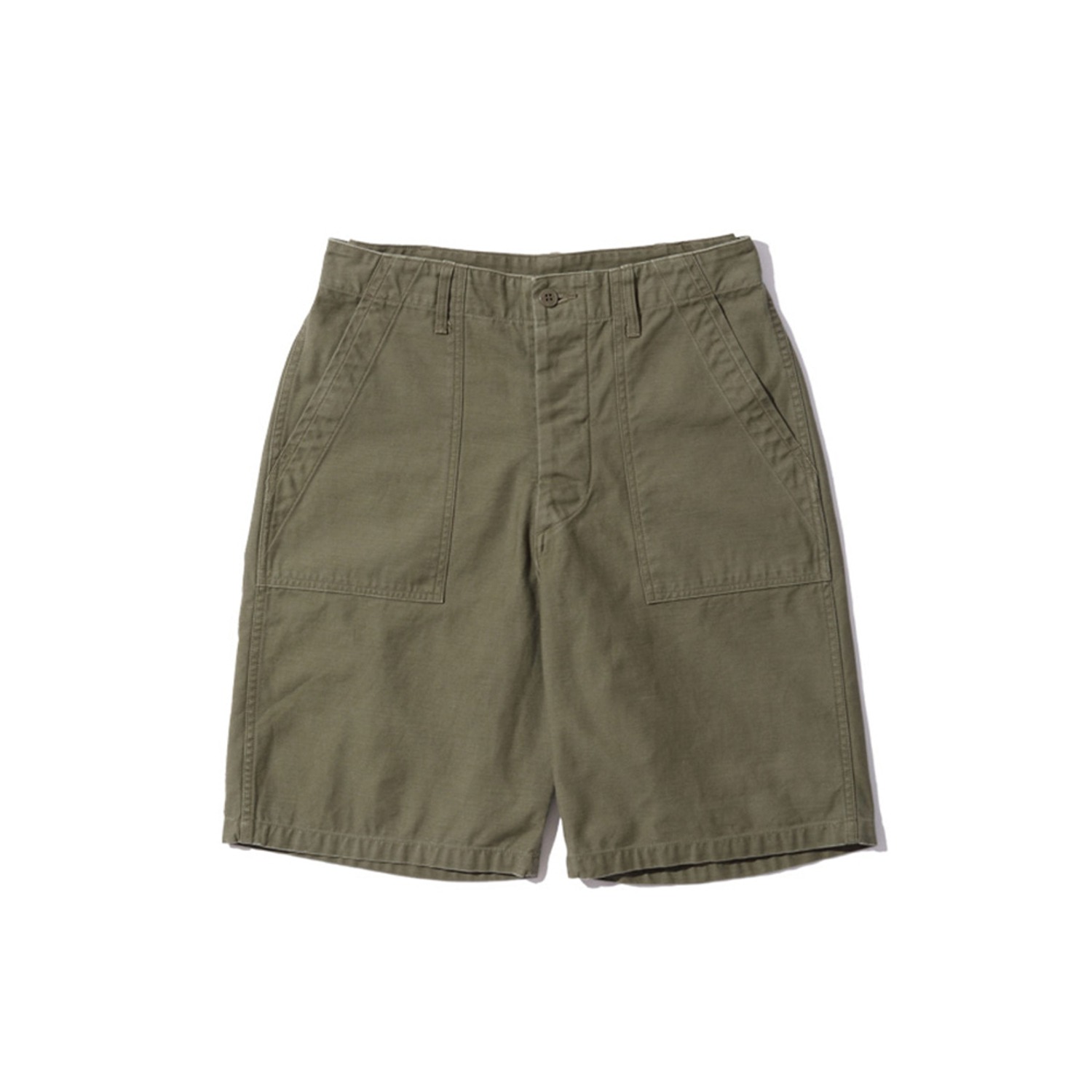 BUZZ RICKSON'S BR51735 O.Green Back sateen 107 Short Pants
