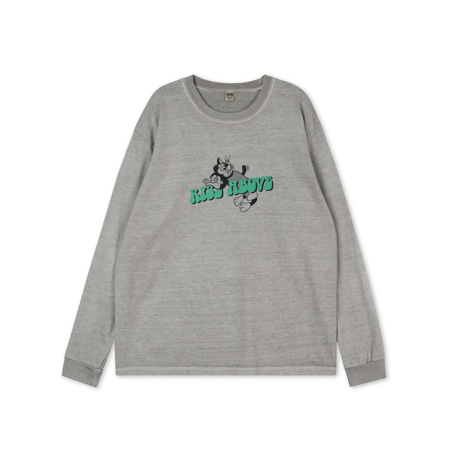 BARNS OUTFITTERS BR-24322 Greige Tube Print L/S T-Shirts