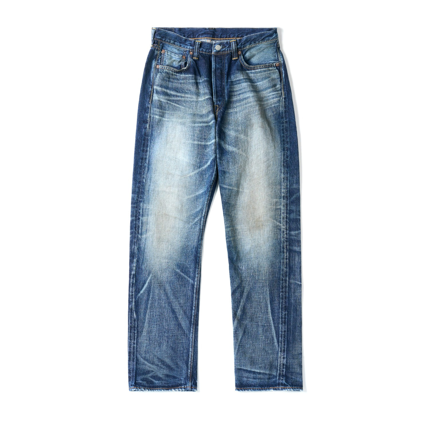 FULLCOUNT 1345-1101 Indigo Blue 13.7oz Fear Of Dark Straight Denim