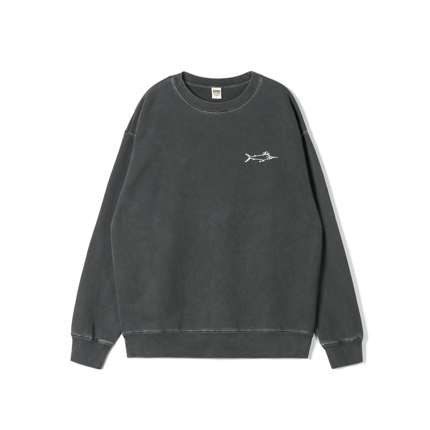BARNS OUTFITTERS BR-24353 Charcoal Max Super Weight Crewneck