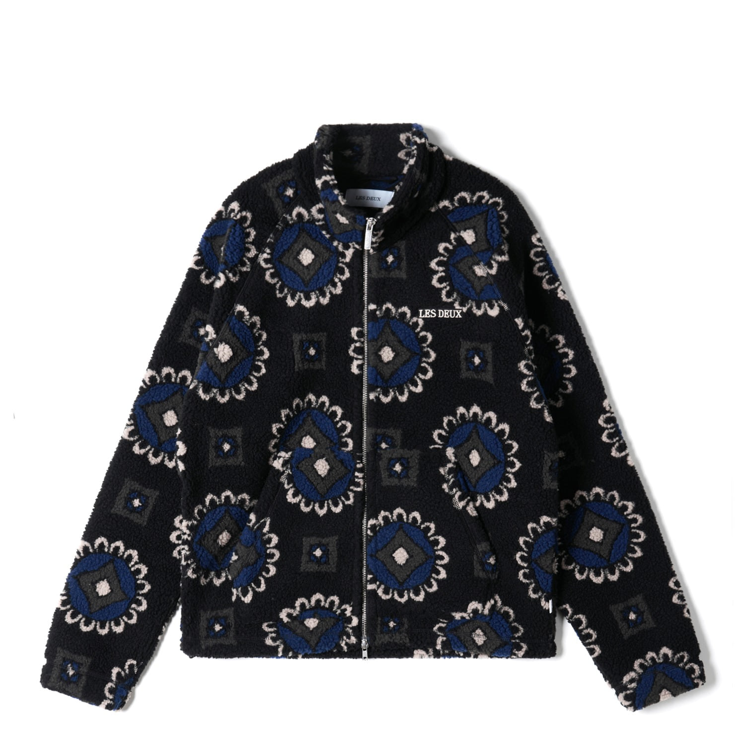 LES DEUX LDM610118 Black/Blueprint Ren Zipper Jacket 2.0