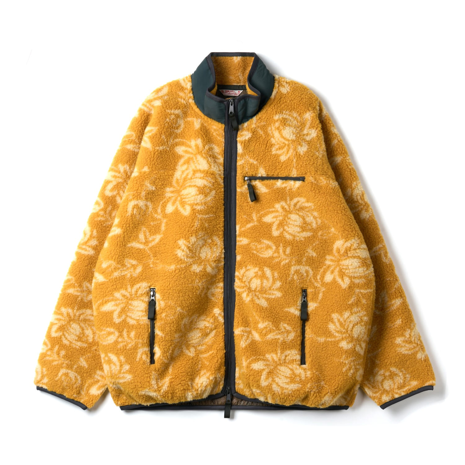 SUN SURF SS15668 Beige Boa Jacket Island Flower