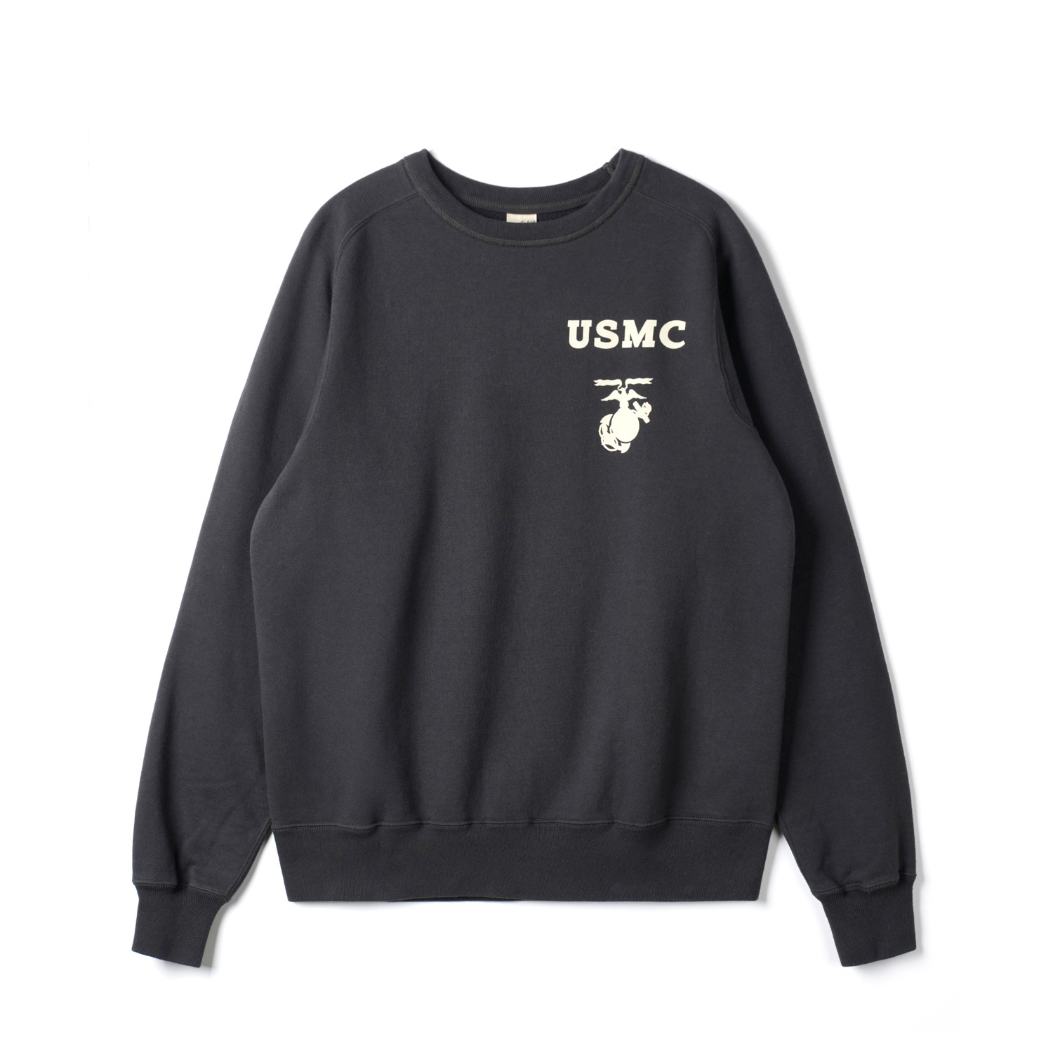 BUZZ RICKSON'S BR69456 Black Freedom Sleeve Sweat Shirt