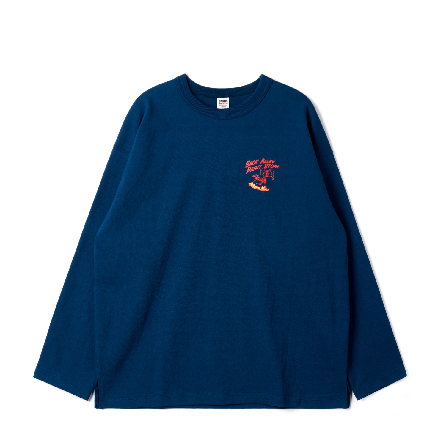 BARNS OUTFITTERS BR-24404 Navy 90's Big 9 Sleeve PT T-Shirts