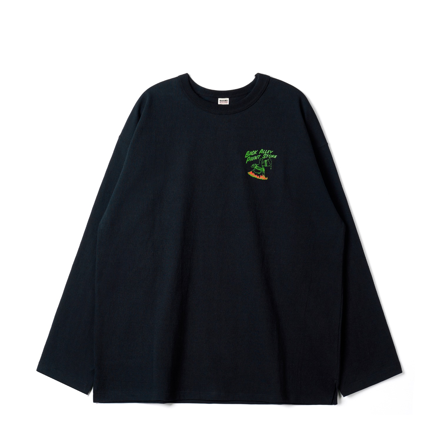 BARNS OUTFITTERS BR-24404 Black 90's Big 9 Sleeve PT T-Shirts