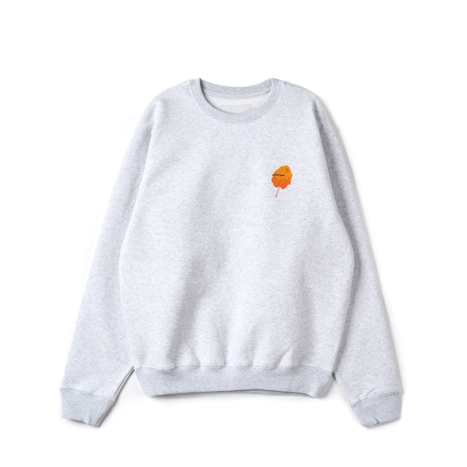 MARMOT CAPITAL Grey Leaf Crew Sweatshirts