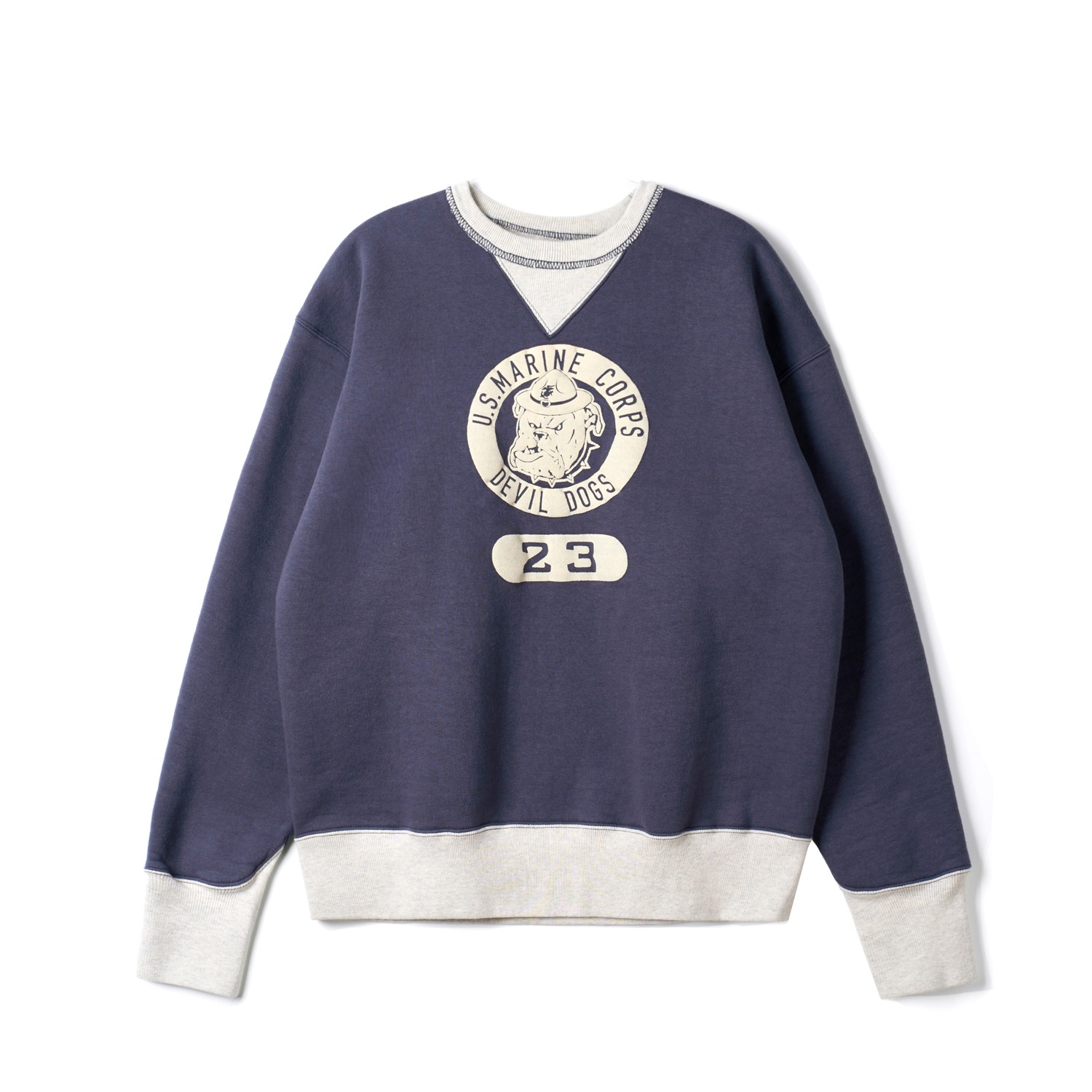 COLIMBO ZZ-0424 Aged Navy / Oat Keystone Sweat Shirt